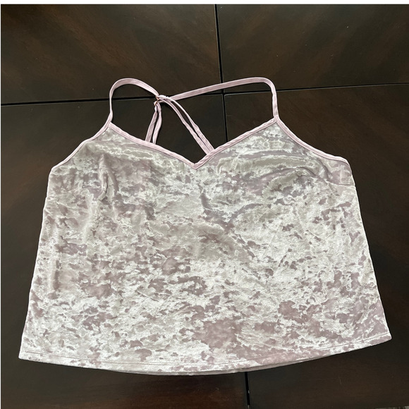 Victoria's Secret Crushed Velvet Soft Romance Powder Pink Camisole Medium Gothic - Picture 1 of 7